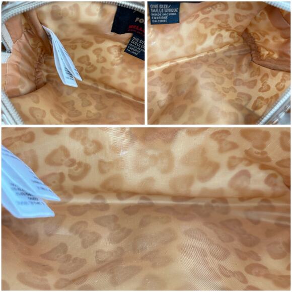 Hello Kitty X Forever 21 Bow Shaped Leopard Print Zipper Cosmetic Bag Pouch 2011 - Picture 14 of 16